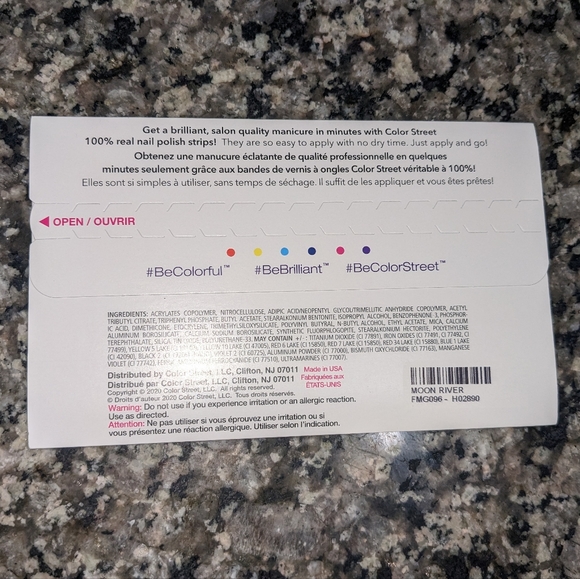 Color Street Moon River Silver Glitter Vegan Nail Polish Strips DIY - Picture 5 of 6